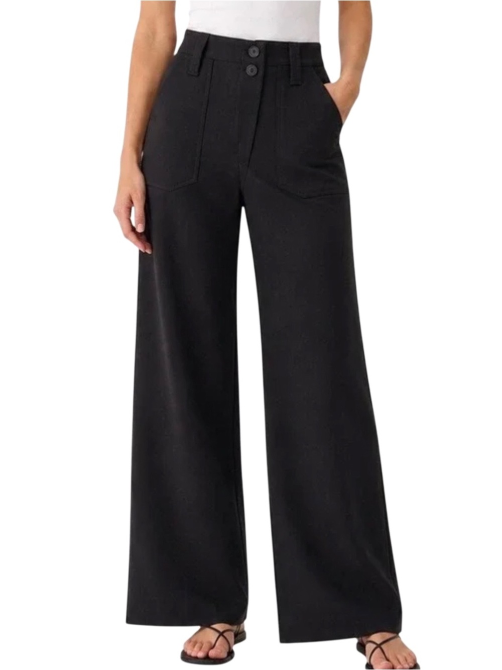 Anthropologie Maeve Ponte Wide Leg Pants